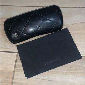 Black Chanel Eyeglass Case